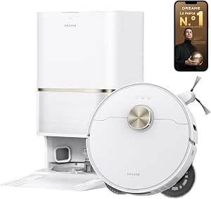 dreame L50 Ultra Ae Robot Aspirado, Autolimpia 100 °C, Succión de 28.000 Pa por 479€