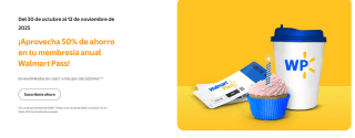 50% de descuento en membresía Walmart Pass