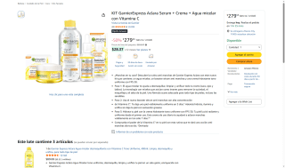 Kit Garnier Express Aclara por $280 | Oferta Amazon
