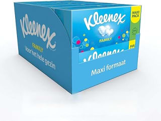 KLEENEX Familiepak 1280 - 10 x 128 stuks voor €12,98 bij Amazon