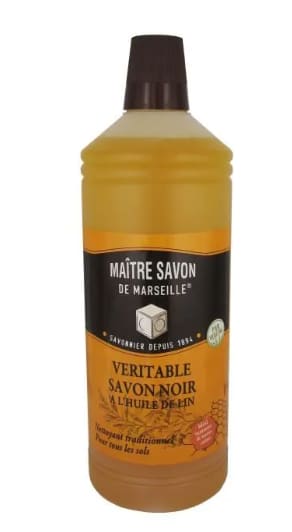 MAITRE SAVON Savon noir liquide à l'Huile de lin à 19,97€