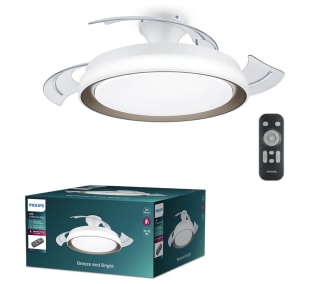 Philips Ventilador de Techo Bliss Blanco y Dorado por 100€