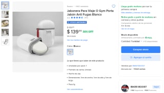 Jabonera de Viaje 1cm por $140 | Mercado Libre