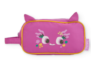 Tuc tuc Neceser para niña color fucsia con diseño de carita divertida y flores 6.49€