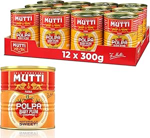 Mutti Baby Plum Polpa Finely Chopped Tomatoes 12 x 300g