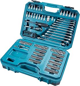 Makita E-10883 Gereedschapsset Incl. koffer 221-delig voor €95,57 bij Amazon