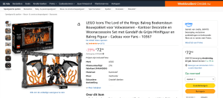 LEGO Icons The Lord of the Rings voor 72,90