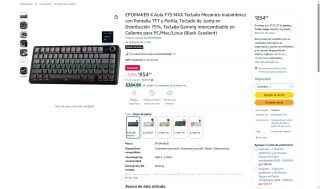 Teclado EPOMAKER X Aula F75 MAX por $855 | Oferta Amazon