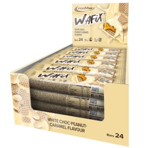 IronMaxx Barra Proteica Wafix White Choc Peanut Caramel 24 X 39g por 9.28€