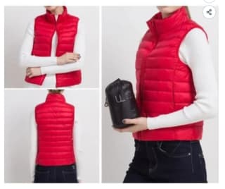 Doudoune Sans Manche Femme FUNMOON - Légère en Duvet à 36,66€