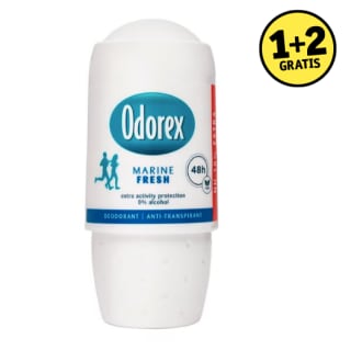 Alle Odorex 1+2 gratis bij Kruidvat