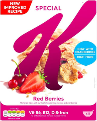 4 x Kellogg's Special K Red Berries Cereal - 330g (£6.27 S&S) 4 for 3 offer