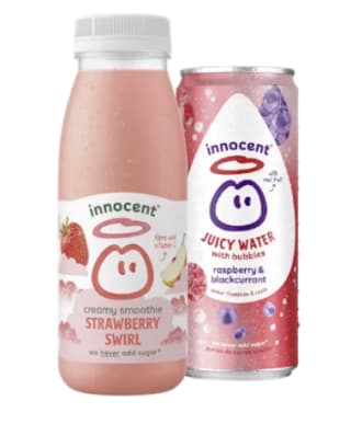 50% korting op Innocent Juicy water en smoothie swirl bij de Plus