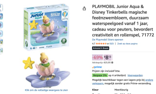 Playmobil Junior Disney Tinkerbell’s zwevende sprookjesbloem voor €8 bij Amazon