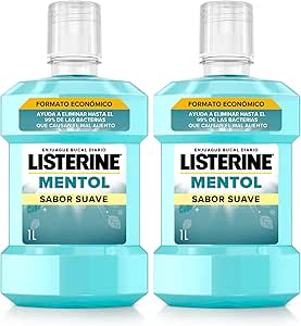 Listerine Mentol Sabor Suave (2 x 1 L) por 7.98€