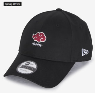 Casquette 9forty X Naruto Akatsuki New Era à 15€