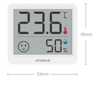 Thermomètre et hygromètre électronique de précision élevée Duka Atuman THmini à 5,13€