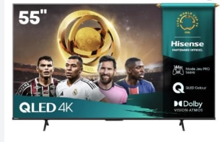 TV QLED 55" (139 cm) Hisense 55E7Q Pro à 449,90€