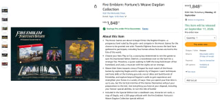 Fire Emblem: Fortune's Weave Dagdan Collection por $2,600 | Amazon UK