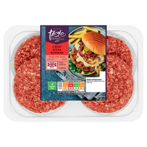 Sainsbury’s Taste the Difference Beef Burgers £4.83 Nectar Deal