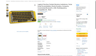 Teclado Logitech Pop Keys por $882 | Oferta Amazon