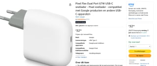 Google Flex USB-C snellader voor €32,99