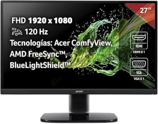 Acer Monitor 27" FHD 120Hz por $1,797 | Oferta Amazon