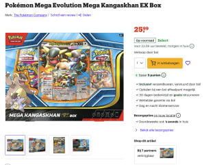 Pokémon Mega Evolution Mega Kangaskhan EX Box voor 25,99 euro