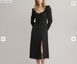 Robe longue jacquard, manches longues à 13,99€