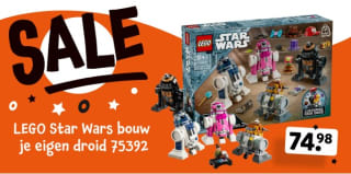LEGO Star Wars bouw je eigen droid 75392 voor €74,98 bij Intertoys