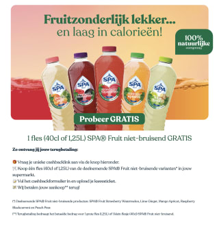 Gratis (40cl of 1,25L) SPA® Fruit niet-bruisend