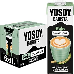 Yosoy Bebida Vegetal de Soja Barista sin Azúcares, Pack de 6x1L por 6.45€