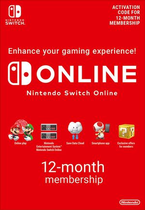 Nintendo Switch Online suscripción 12 meses por 14,97€