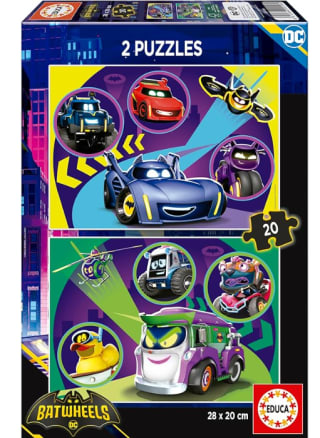 Educa - 2 Puzzles de cartón con 20 Piezas con Las imágenes de Batwheels por 4.49€