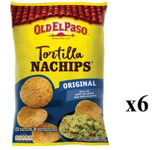 6 Bolsas de Nachips Old El Paso 185 g por 7.36€