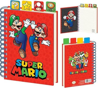 Supermario (Items) A5 Wiro Project Book, Official Licensed Merchandise
