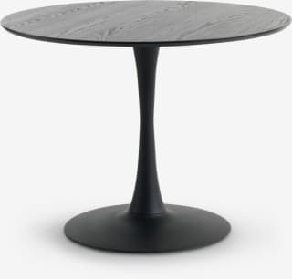 Eettafel RINGSTED Ø100 zwart essen fineer voor €85 bij Jysk