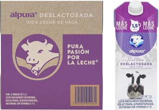 Alpura Leche Deslactosada 9L por $164 | Amazon