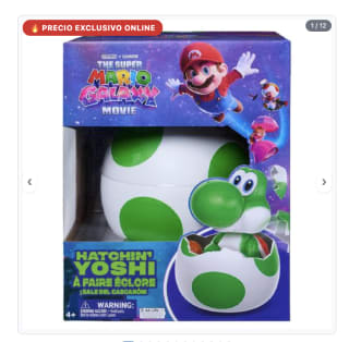 Super Mario Galaxy Huevo de Yoshi interactivo por 38,17€