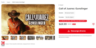 Call of Juarez: Gunslinger por $70 | Oferta Nintendo eShop