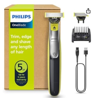 Rasoir/tondeuse électrique Philips OneBlade 360 hybride Visage à 29,99€