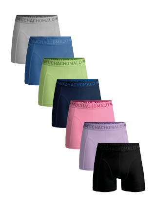 50% korting op Heren 7-pack Boxershorts bij Muchachomalo
