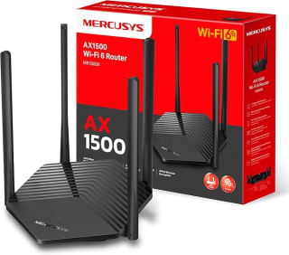 MERCUSYS MR1500X Router Wi-Fi 6 de Doble Banda AX1500 por 21.99€