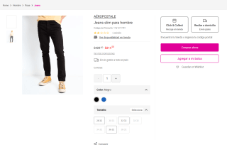 Jeans slim AÉROPOSTALE por $215 | Oferta Liverpool