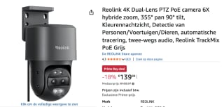Reolink PoE PTZ-beveiligingscamerasysteem voor €139,99 bij Amazon