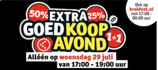 EXTRA Goedkoop dag bij Kruidvat op woensdag 29 juli