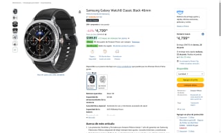 Samsung Galaxy Watch 8 Classic por $3,839 | Amazon (BBVA)