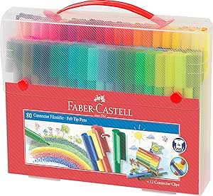 Faber-Castell stiften - Connector - cadeauset viltstiften - 80 stuks voor €14,19