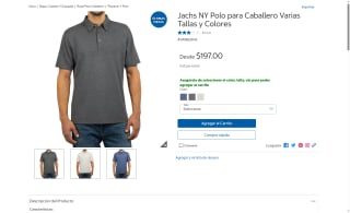 Polo Jachs NY 3 Botones por $197 | Oferta Costco