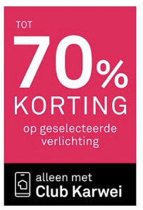 Tot 70% korting op meubels & verlichting bij Karwei